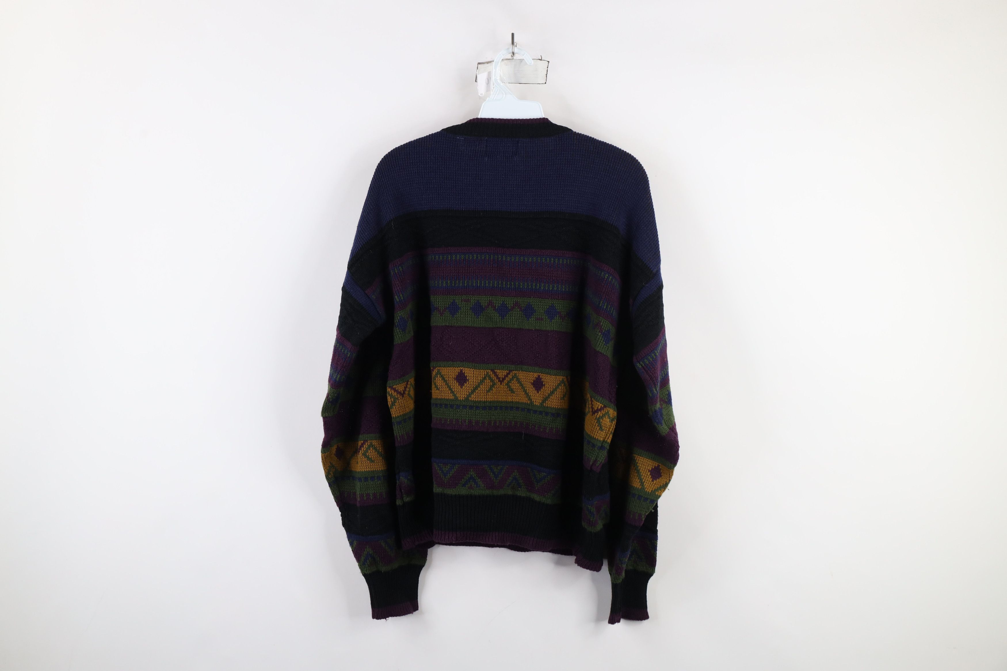 Vintage Vintage 90s Coogi Style Fair Isle Knit Crewneck Sweater Size L / US 10 / IT 46 - 8 Thumbnail