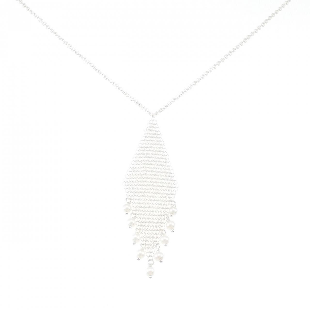 Tiffany & Co. Tiffany & Co. Tiffany Mesh Fringes 925 Silver Necklace Freshwater Pearl Necklace Metal Necklace 60020716 DUTY FREE for USA Size ONE SIZE - 1 Thumbnail