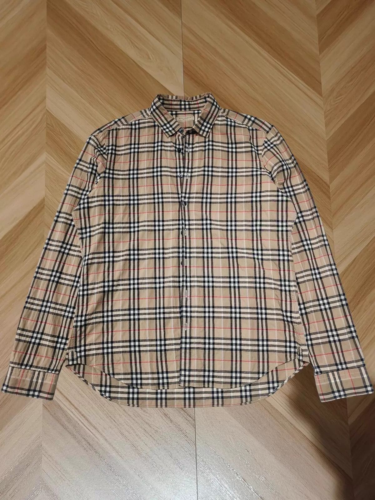 Burberry BURBERRY Women's Cotton Long Sleeve Shirt L (SF) Size L / US 10 / IT 46 - 1 Thumbnail