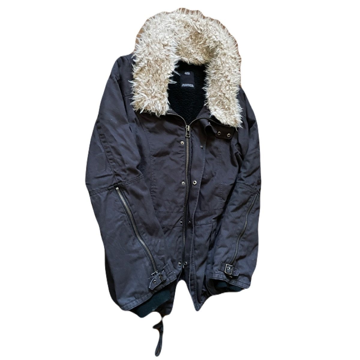 If Six Was Nine 2000s Japanese archive vkei fur military jacket Size US M / EU 48-50 / 2 - 3 Thumbnail