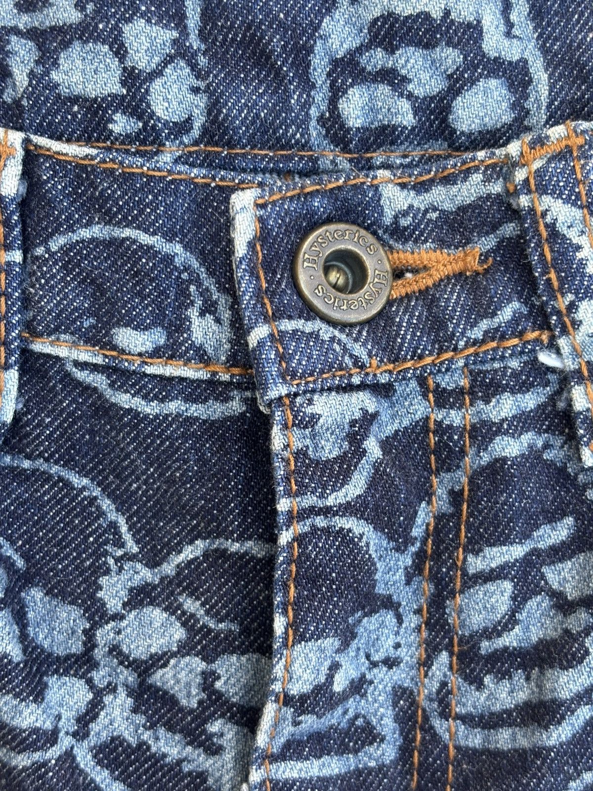 Hysteric Glamour Hysteric Glamour Skull Print Denim Jeans Size US 30 / EU 46 - 3 Thumbnail