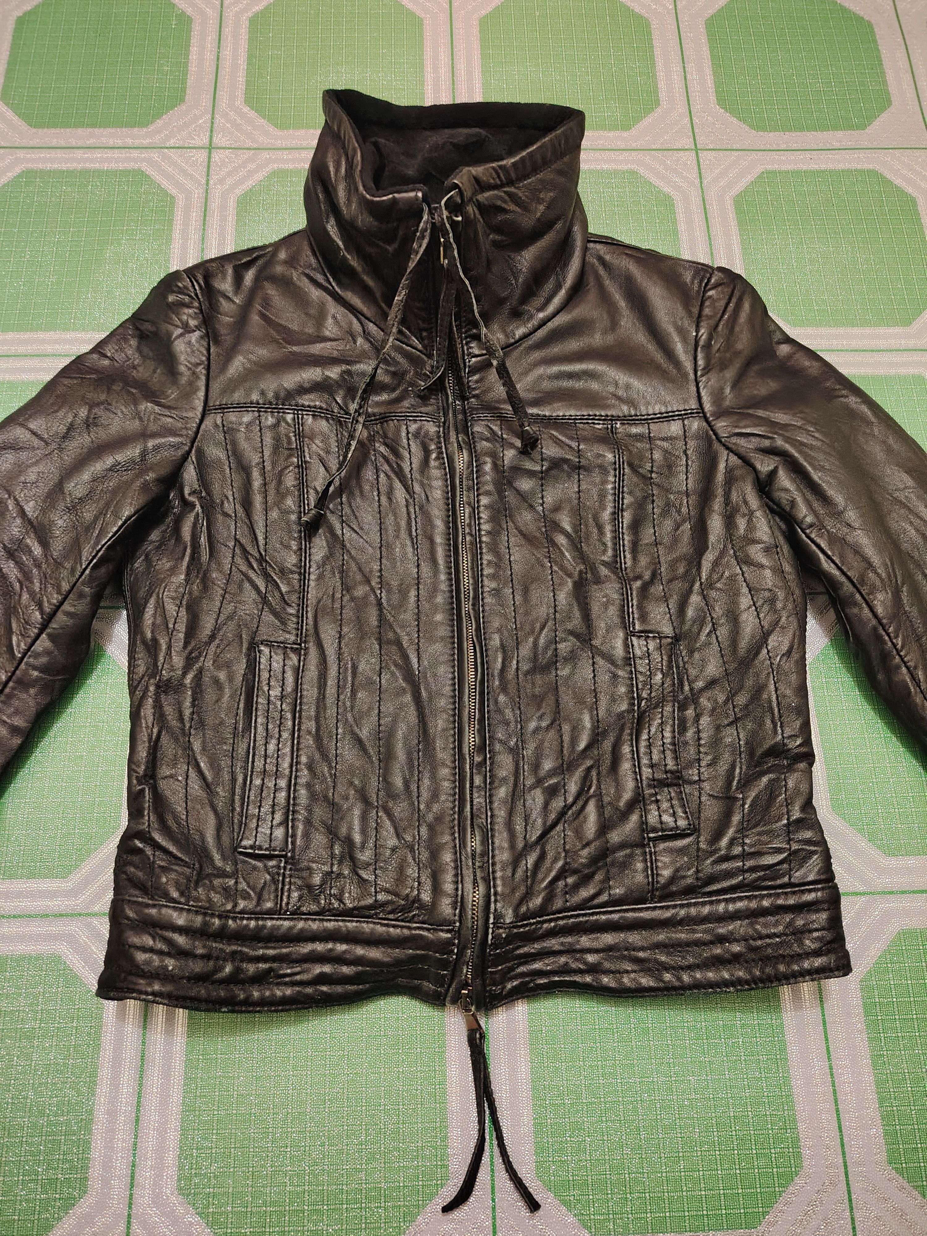 Armani Leather jacket Armani Jeans Size S / US 4 / IT 40 - 3 Thumbnail