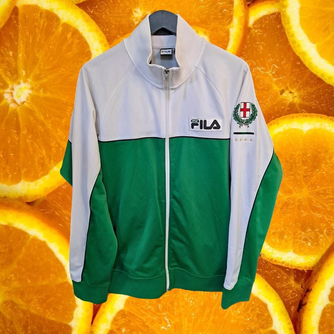 Other Fila Sport Green and White Italia Track Jacket Size Large Size US L / EU 52-54 / 3 - 2 Thumbnail