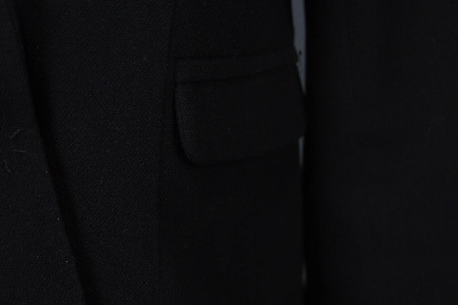 Designer Claudie Pierlot Black Snap Front Blazer Jacket Size 36 Size M / US 6-8 / IT 42-44 - 5 Thumbnail