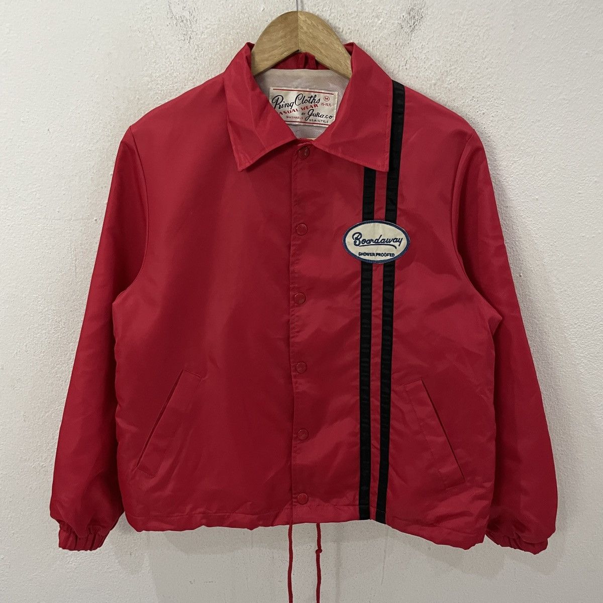 Vintage 70s Ring Clothes Bowling Coach Jacket