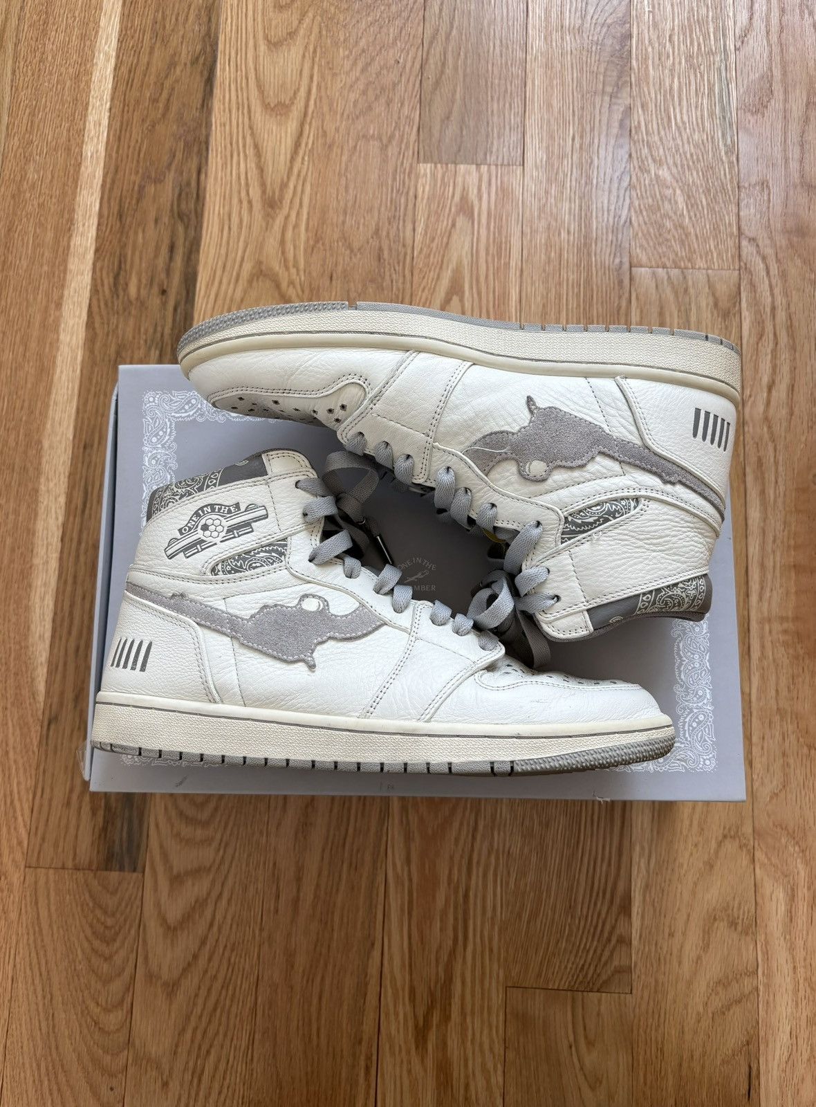 Fugazi Fugazi One In The Chamber Gunmetal Grey White High Top Sz 10 Size US 10 / EU 43 - 2 Thumbnail