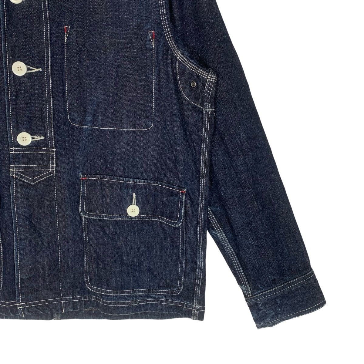Japanese Brand Back Number JapaneseBrand Designer StreetWear Denim Jacket Size US M / EU 48-50 / 2 - 6 Thumbnail