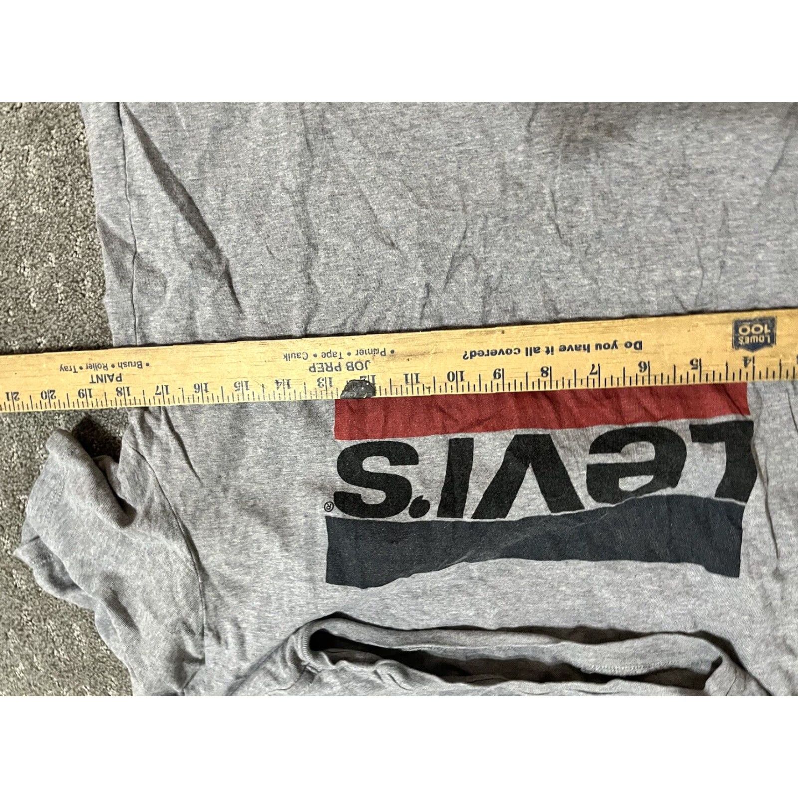 Levi's Levi's Gray Crew Neck T-Shirt Adult Medium Short Sleeve Solid Logo 90s Mens Size US M / EU 48-50 / 2 - 5 Thumbnail