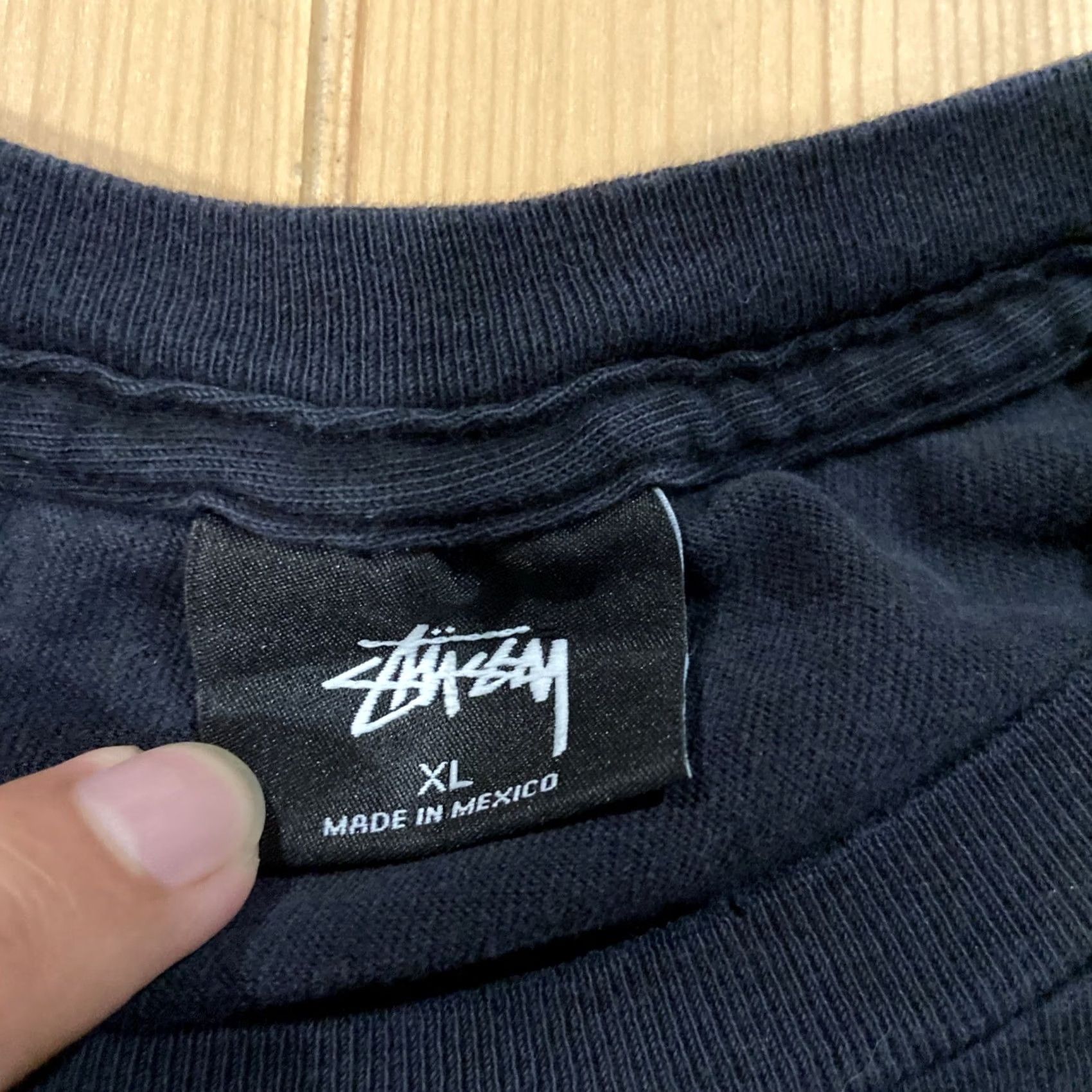Vintage VINTAGE Stussy Shirt Mens XL Black Floral No.1 Special Guest Logo Crew Neck Short Sleeve Regular T-Shirt Size US XL / EU 56 / 4 - 4 Thumbnail