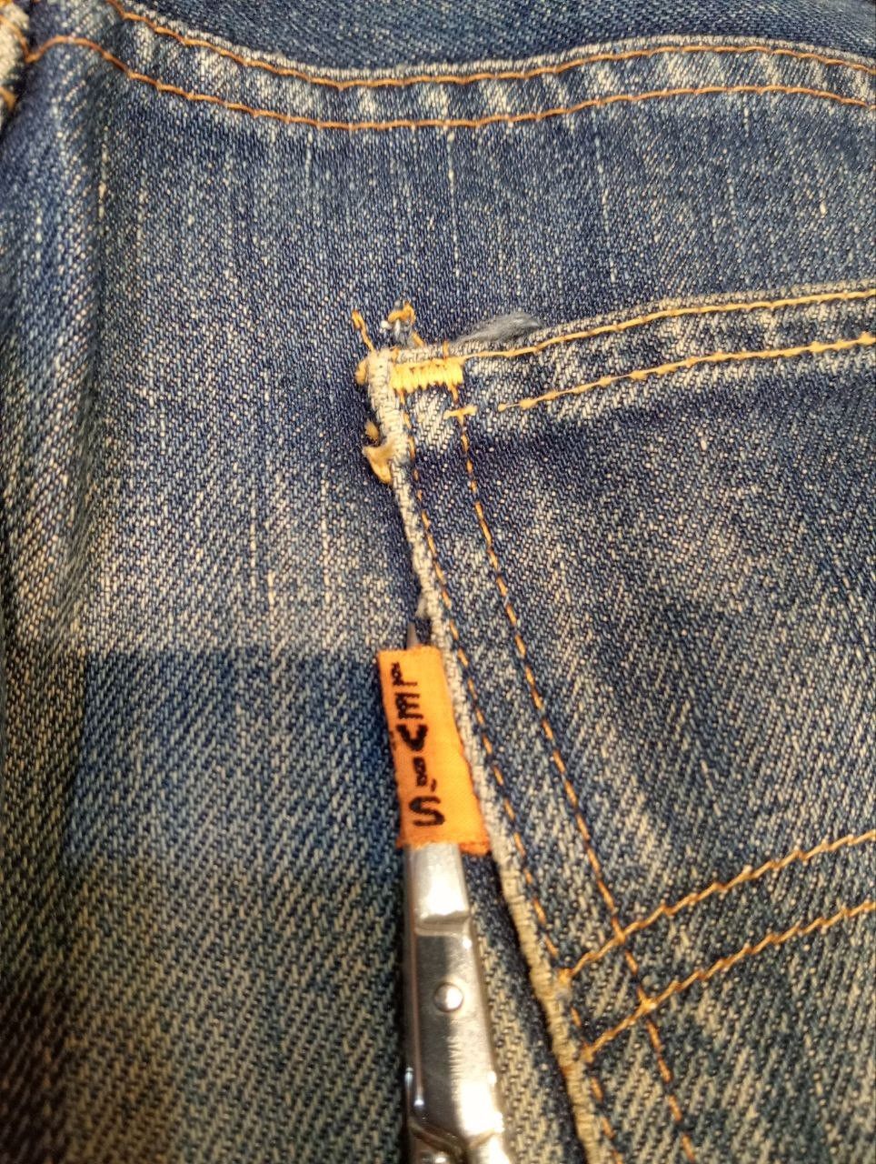 Levi's Vintage Clothing VINTAGE LEVI'S CAPITAL E ORANGE TAG BLUE DENIM PANTS Size US 31 - 23 Thumbnail
