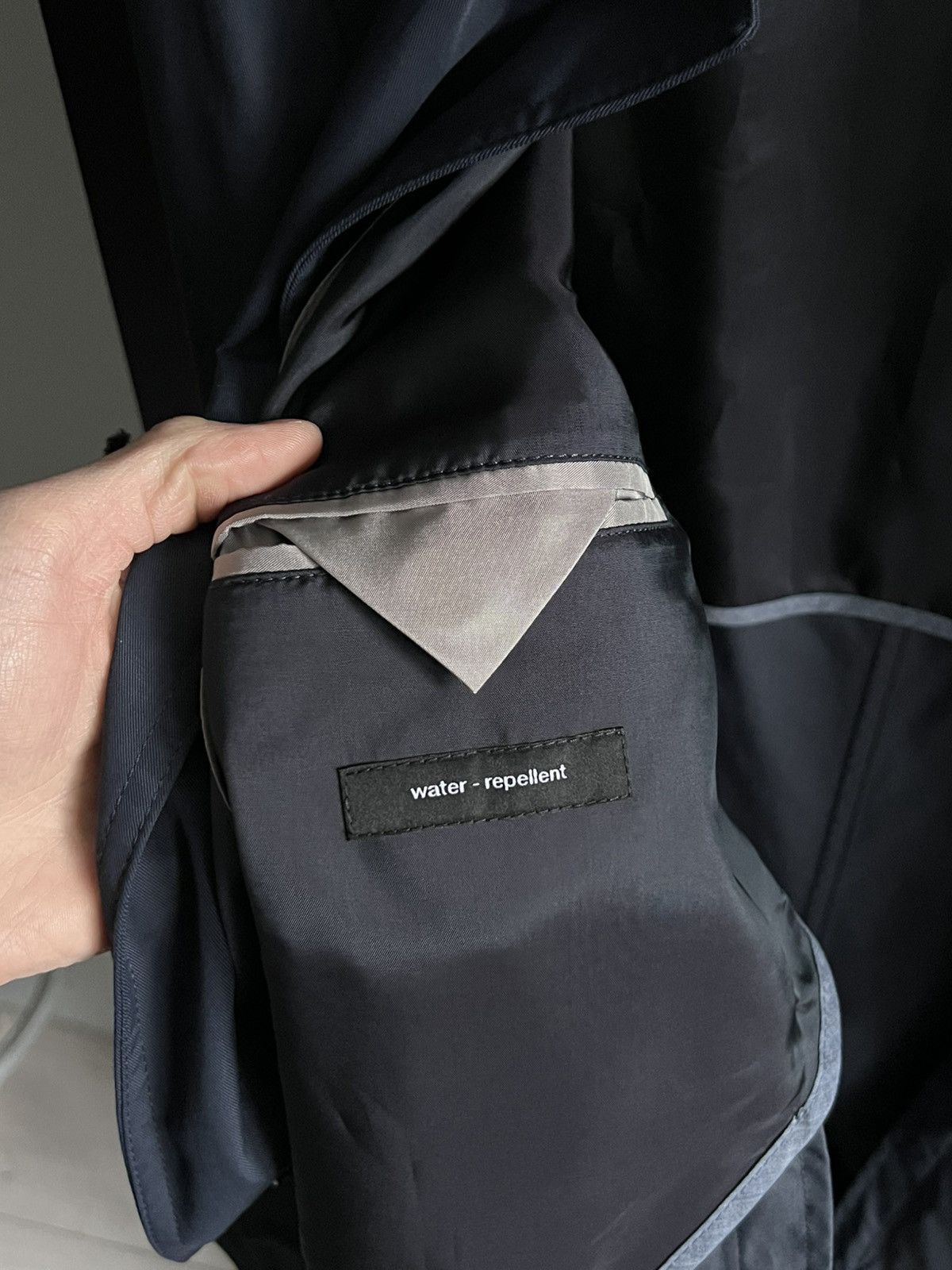 Hugo Boss Hugo Boss Water-Repellent Navy Long Short Coat Size US M / EU 48-50 / 2 - 10 Thumbnail