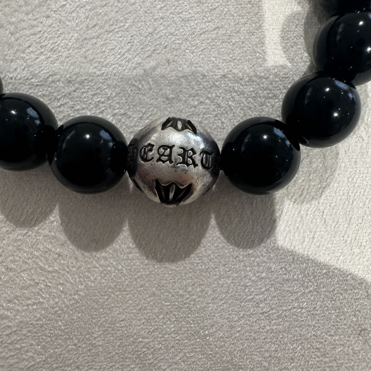 Chrome Hearts Chrome Hearts 10mm Single Silver Bead Cross Bracelet Size ONE SIZE - 6 Thumbnail