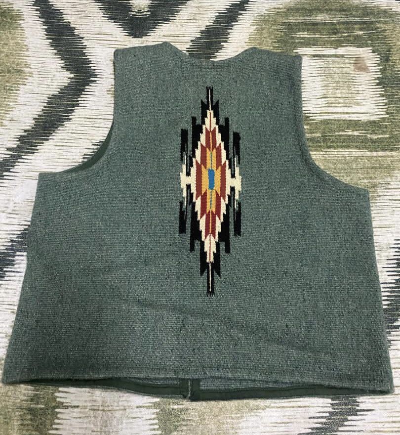 Handmade × Vintage Vintage John R Trujillos Weaving House Chimayo N Mex Vest Size US M / EU 48-50 / 2 - 9 Thumbnail