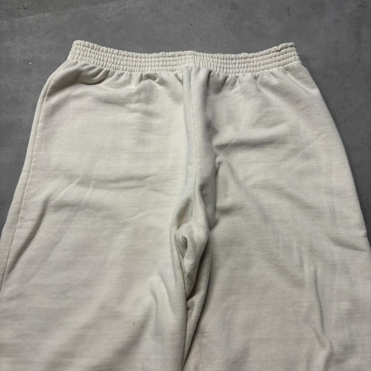 Japanese Brand × Vintage Crazy Vintage 90s Cream Skater Essential Sweatpants! Size US 32 / EU 48 - 4 Thumbnail