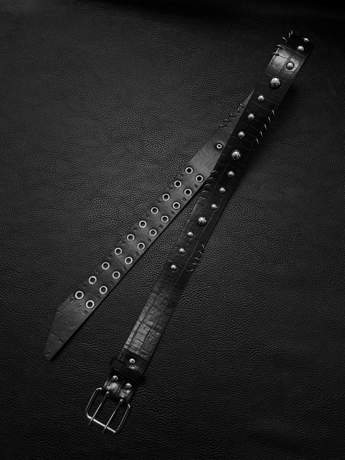 Japanese Brand Double Grommet Statement Belt Size ONE SIZE - 3 Thumbnail