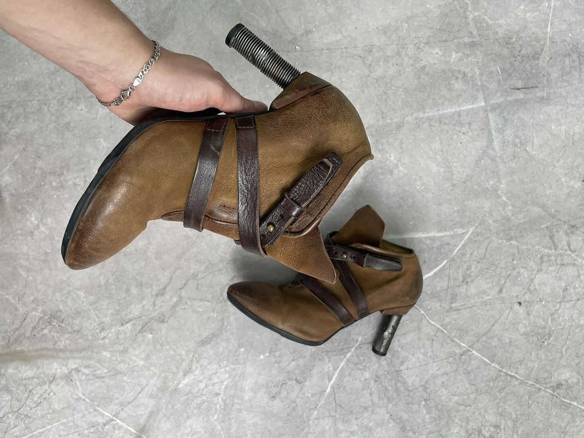 A.S.98 Leather avant garde heel A.S. 98 guidi style boots 90s Size US 8 / IT 38 - 10 Thumbnail