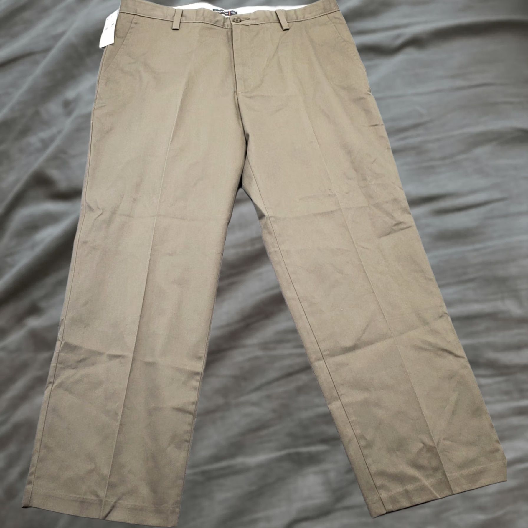 Dockers DOCKERS Mens Pants Khaki Flat Front Classic Fit 36 Brown 28.75 Inseam Easy Care Pockets 90s Theme NWT Size US 36 / EU 52 - 1 Thumbnail