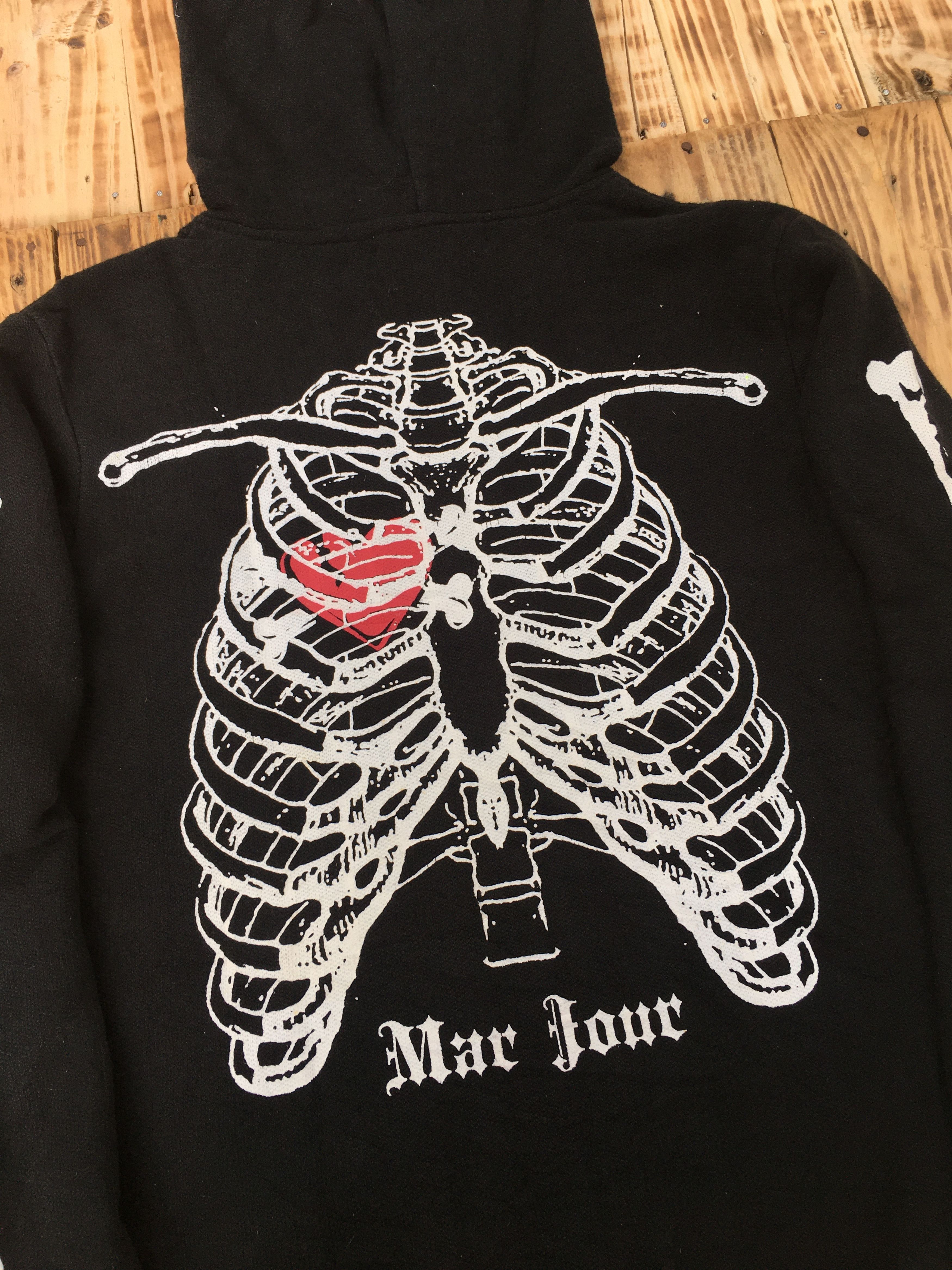 14th Addiction × Japanese Brand × KMRii Mar Jour Skeleton Ful zip Hoodie Gothic punk Size US M / EU 48-50 / 2 - 6 Thumbnail