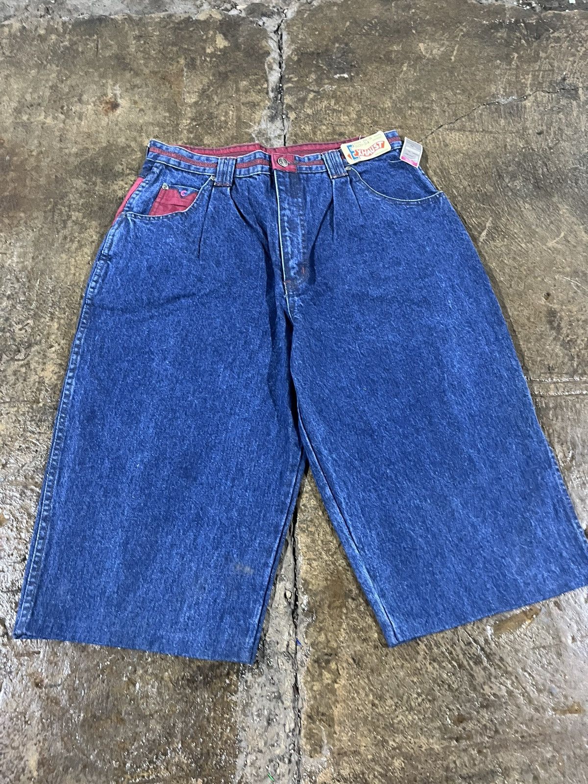 JNCO × Southpole × Vintage Crazy Vintage 90s Exhaust Carpenter Jorts Baggy Shorts JNCO Size US 34 / EU 50 - 6 Thumbnail