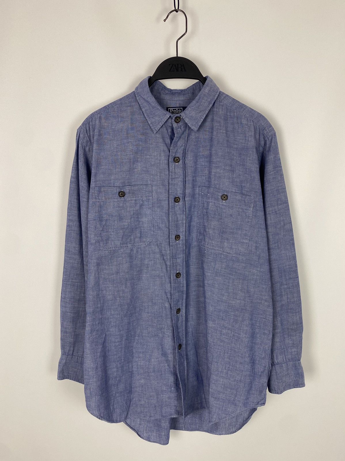 Polo Ralph Lauren Polo by Ralph Lauren x Hamilton Blue Chambray Button Up Size US M / EU 48-50 / 2 - 1 Thumbnail