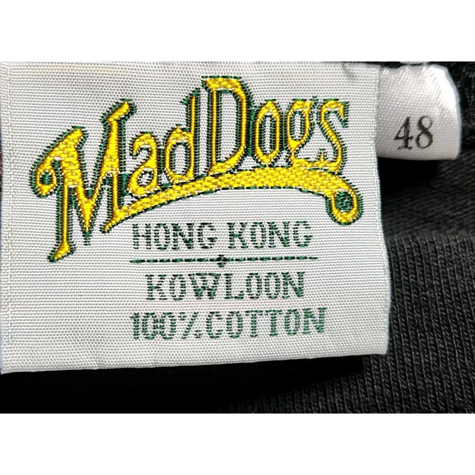 Vintage VINTAGE Mad Dogs Hong Kong T Shirt Mens XL Black Short Sleeve Crew Neck Funny Size US XL / EU 56 / 4 - 7 Thumbnail