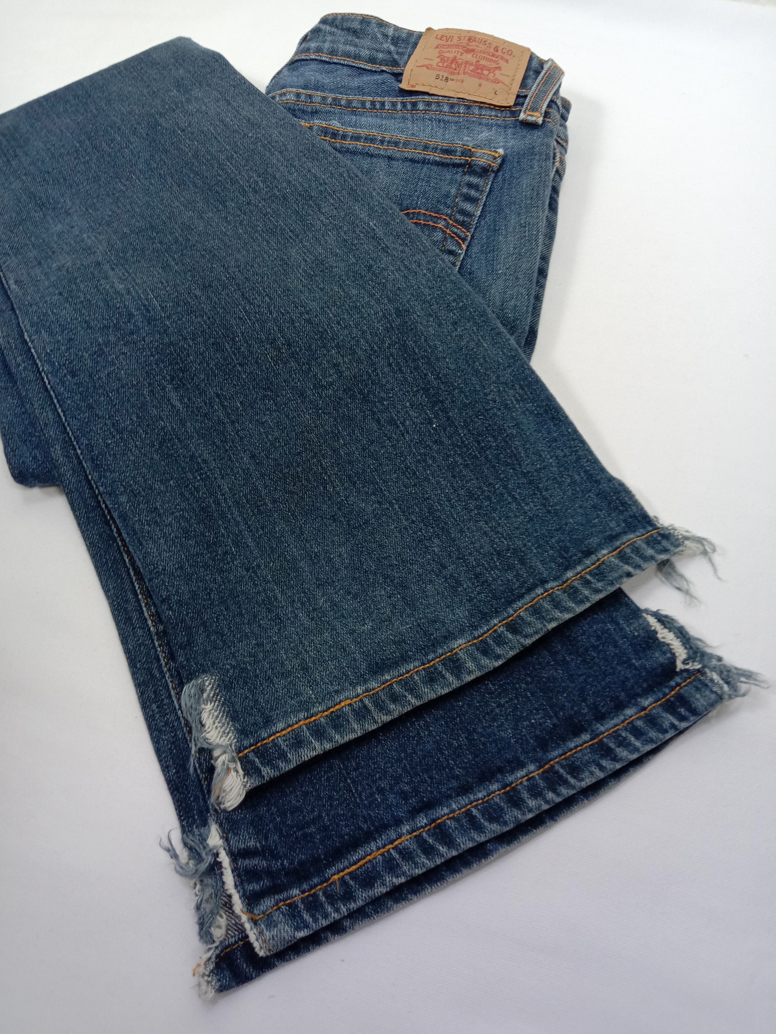 Levi's Vintage Levi's 518 Flare Jeans Earth Tone Distressed Denim Size 28" / US 6 / IT 42 - 15 Thumbnail