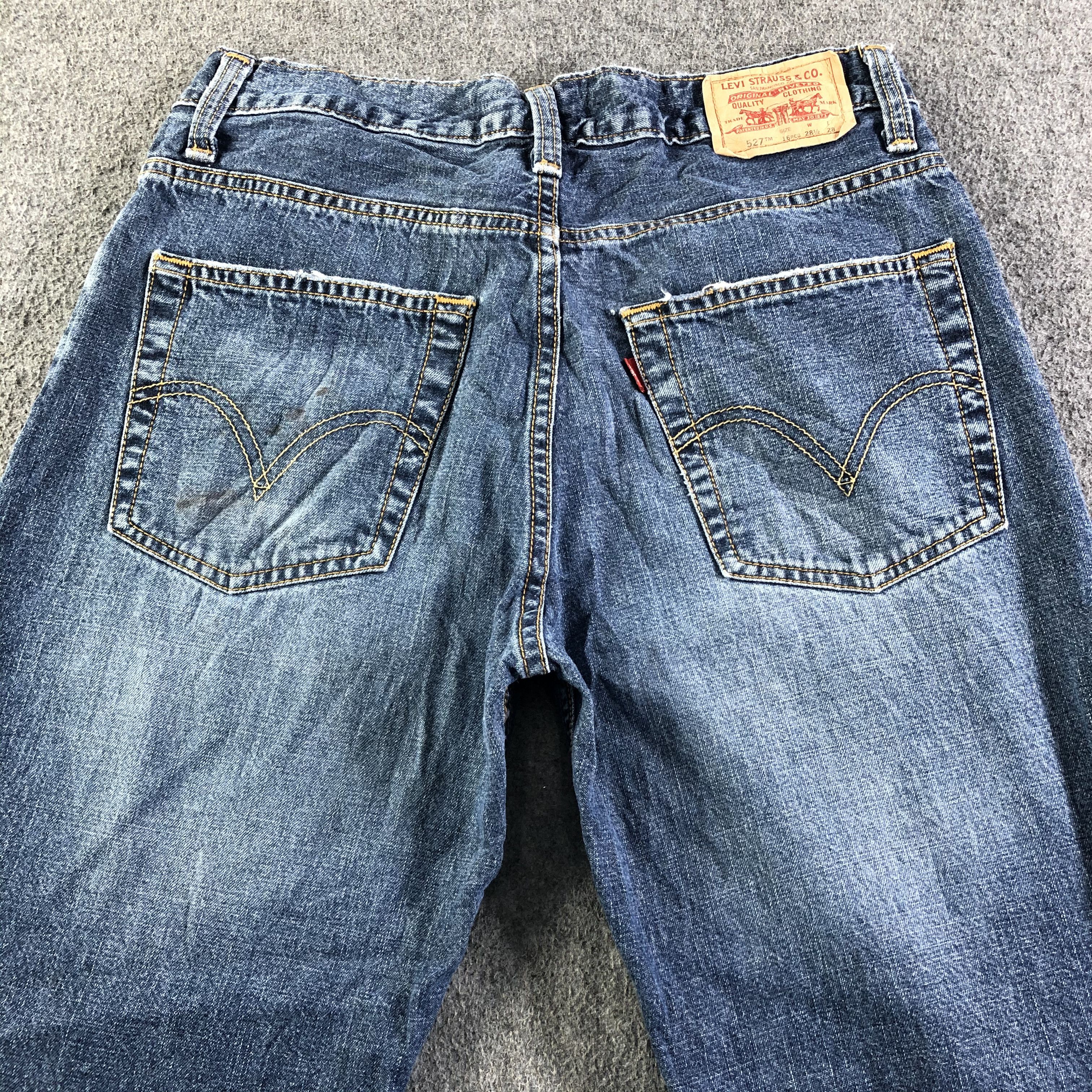 Levi's Vintage Blue Wash Levis 527 Jeans-J4128 Size 30" / US 8 / IT 44 - 4 Thumbnail