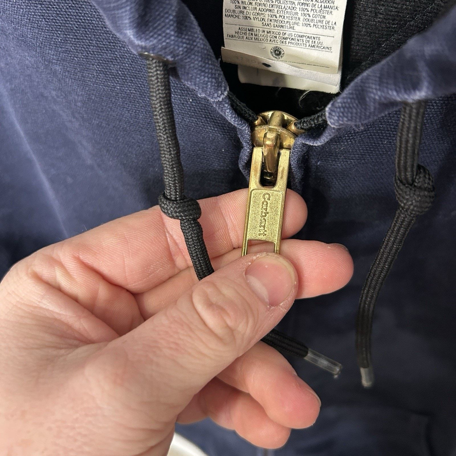 Carhartt Vintage Carhartt Hooded Active Jacket “Midnight Blue” J130 Size US XXL / EU 58 / 5 - 12 Thumbnail