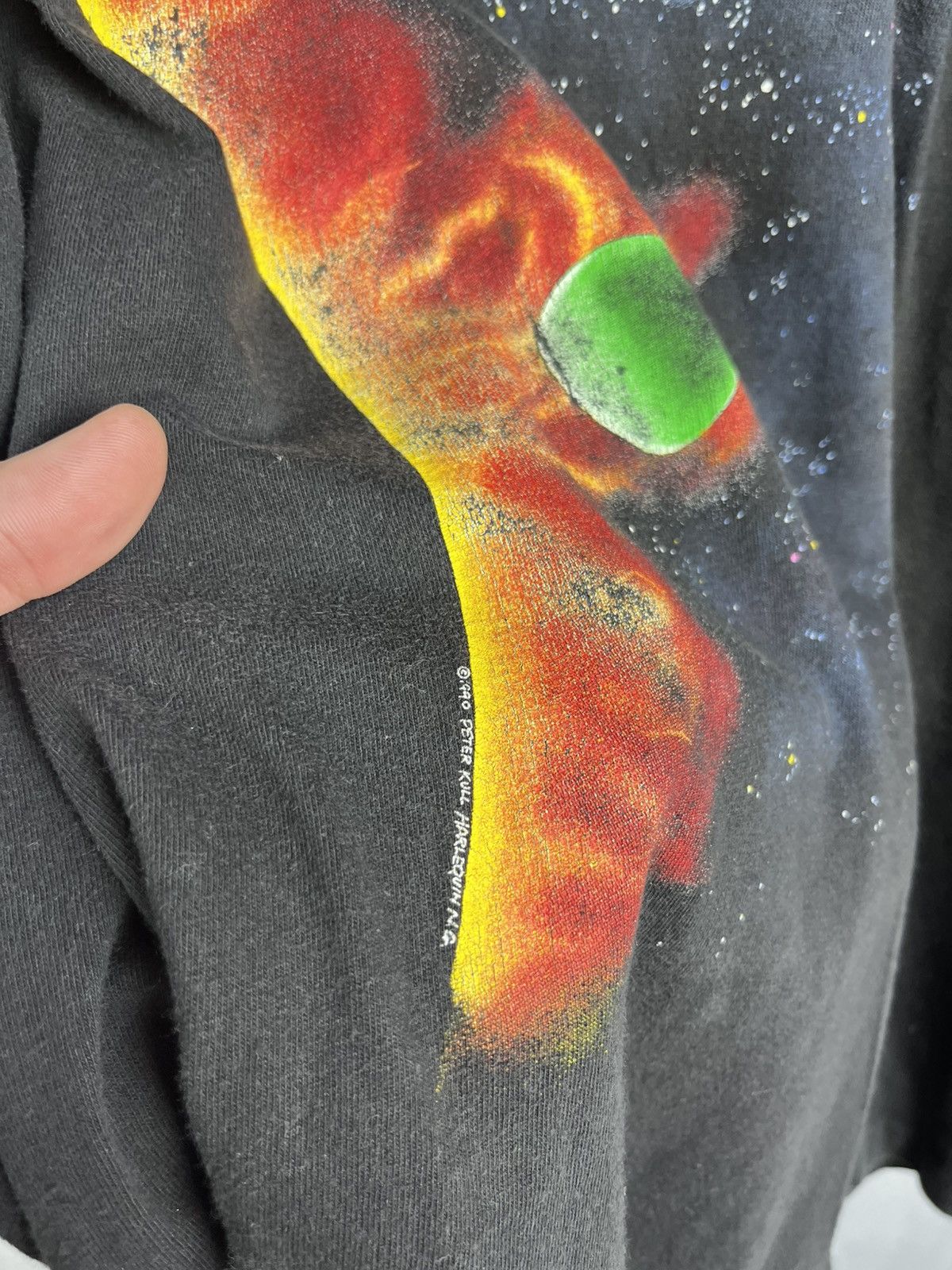 Vintage Vtg 90s Dynamic Solar System Single Stitch Space Great Size US L / EU 52-54 / 3 - 6 Thumbnail