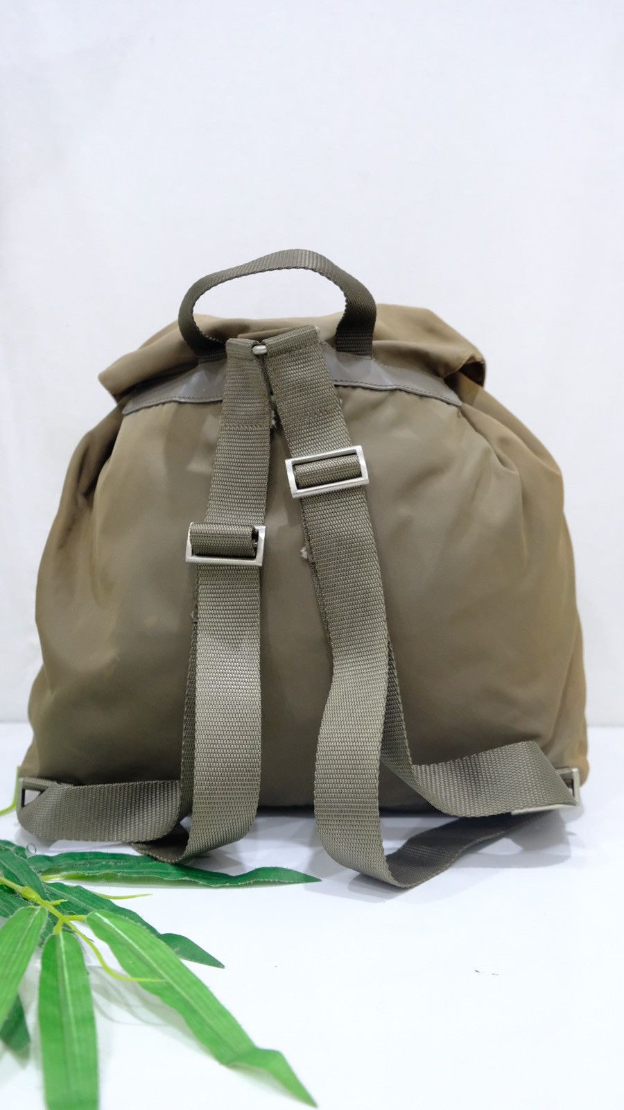 Prada Authentic vintage Prada brown nylon backpack double pocket Size ONE SIZE - 3 Thumbnail