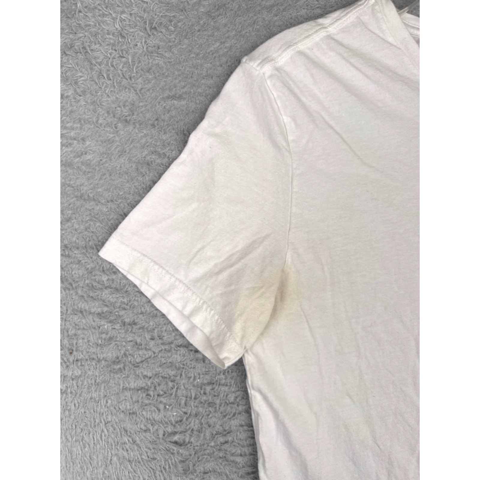 Tommy Hilfiger Tommy Hilfiger Shirt Adult Medium White Short Sleeve V-Neck 100% Cotton READ Size US M / EU 48-50 / 2 - 3 Thumbnail