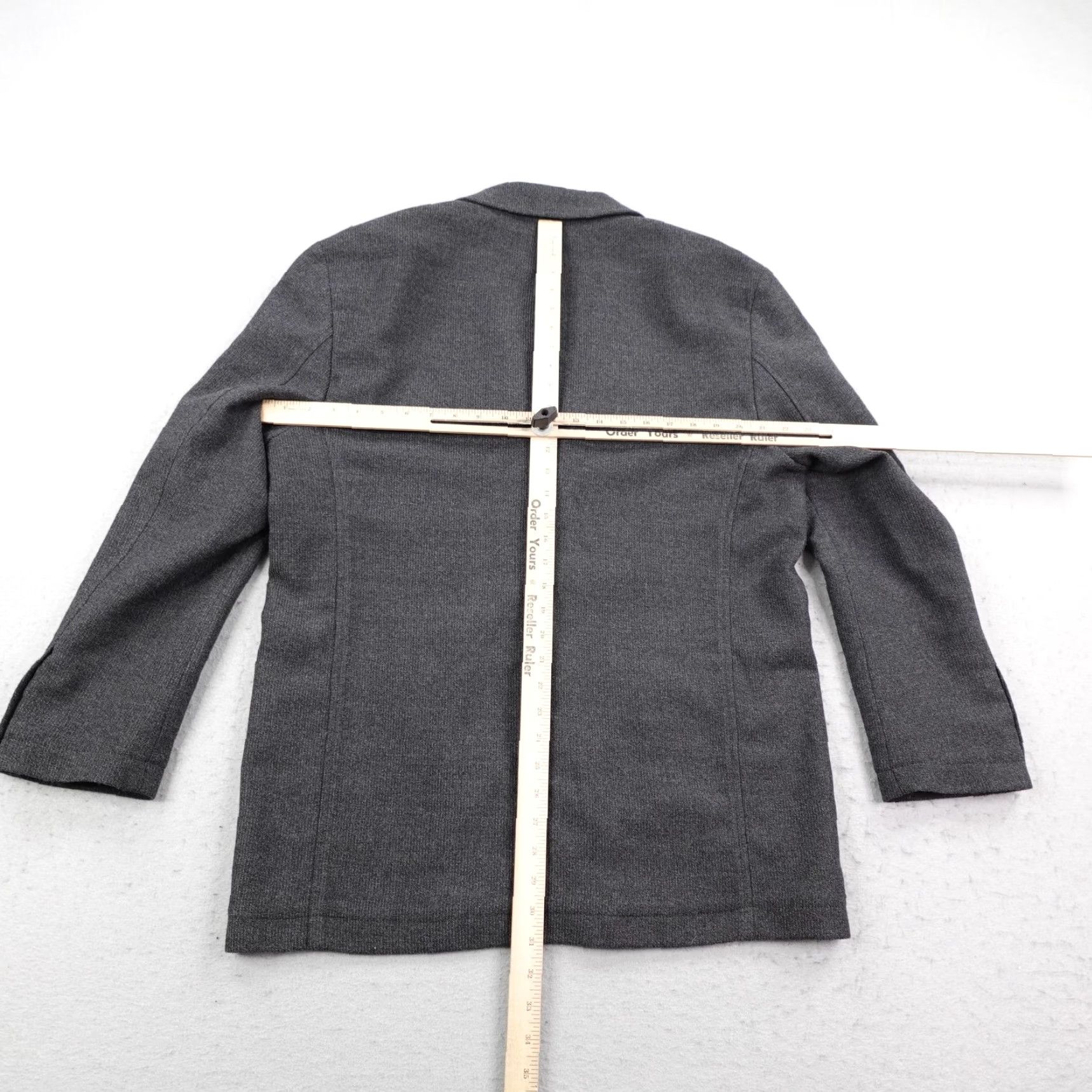 The Territory Ahead Territory Ahead Jacket Mens 42R Gray Wool Cashmere Blazer Sport Coat 3 Button Size 42R - 4 Thumbnail
