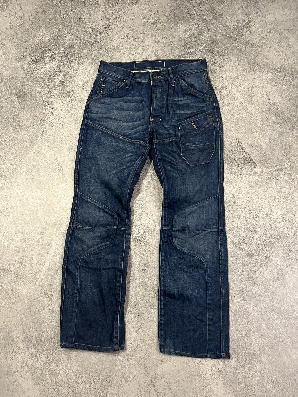 G-Star Vintage Y2k G Star Raw Avant Garde Pocket Denim Jeans 00’s Size US 33 - 3 Thumbnail