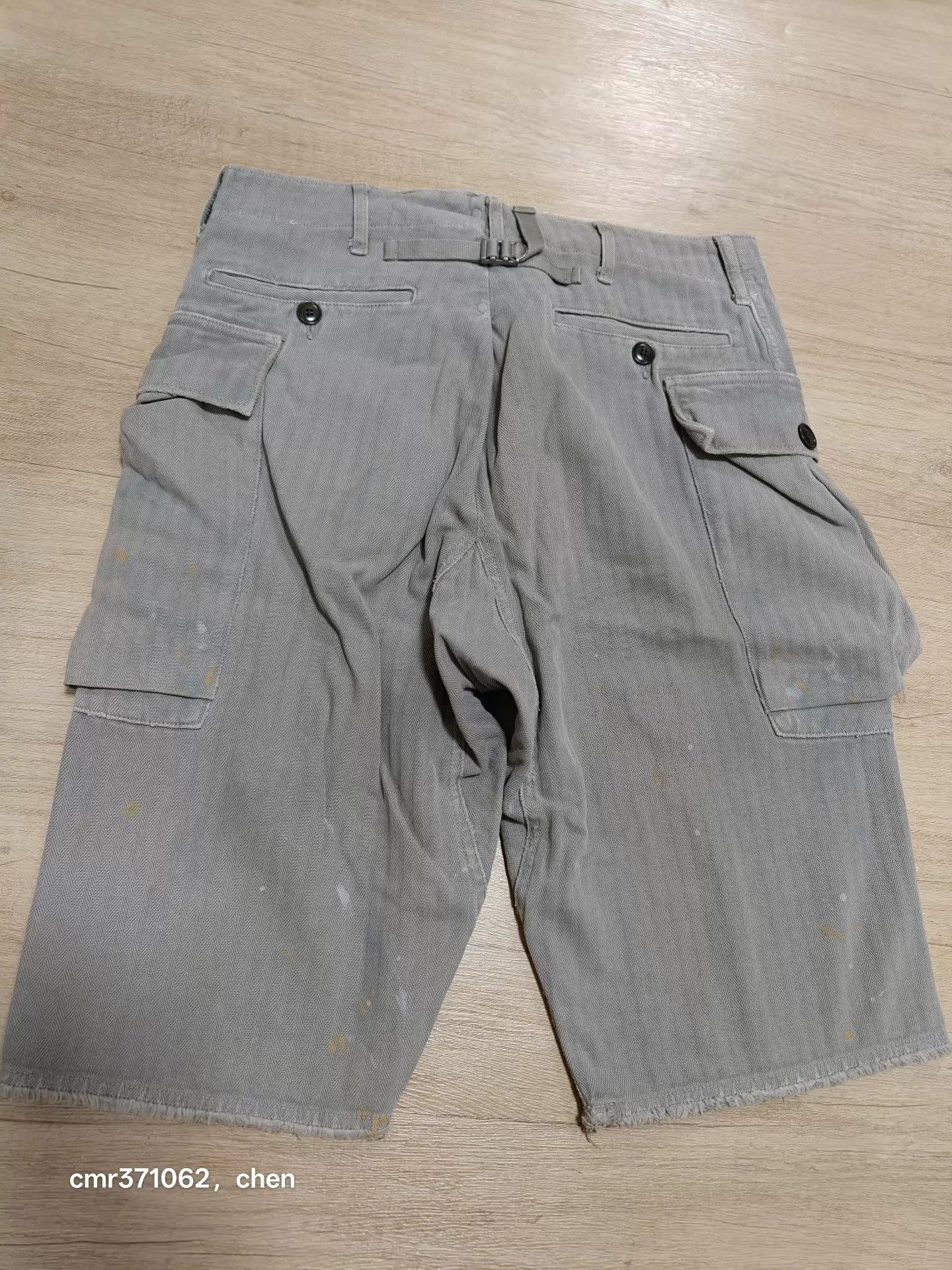 Visvim visvim 19AW Vet Shorts Grey 1 Used Distressed Ink Splatter Size US 30 / EU 46 - 7 Thumbnail