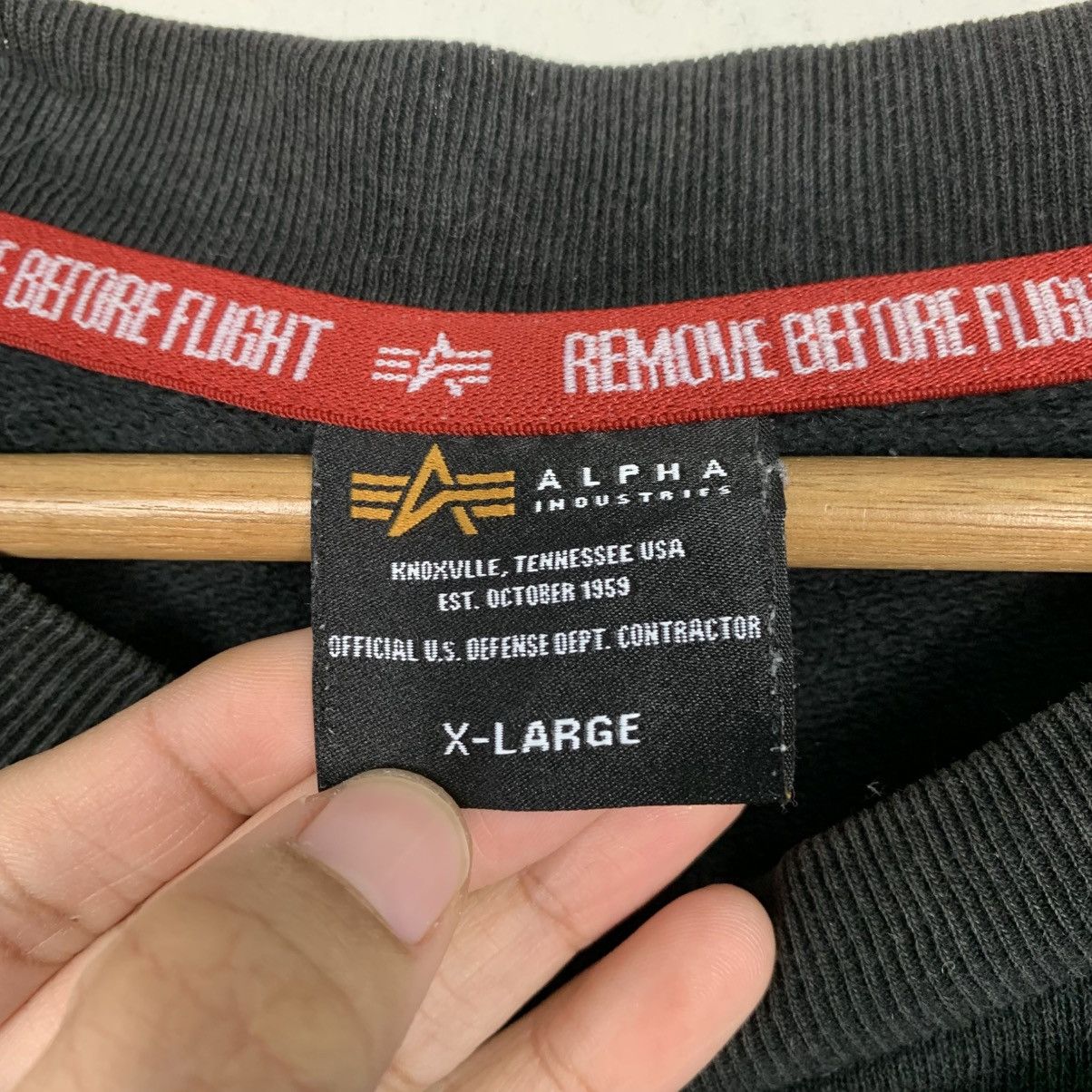 Alpha Industries Alpha Industries Big Logo Crewneck Sweatshirt Size US XL / EU 56 / 4 - 11 Thumbnail
