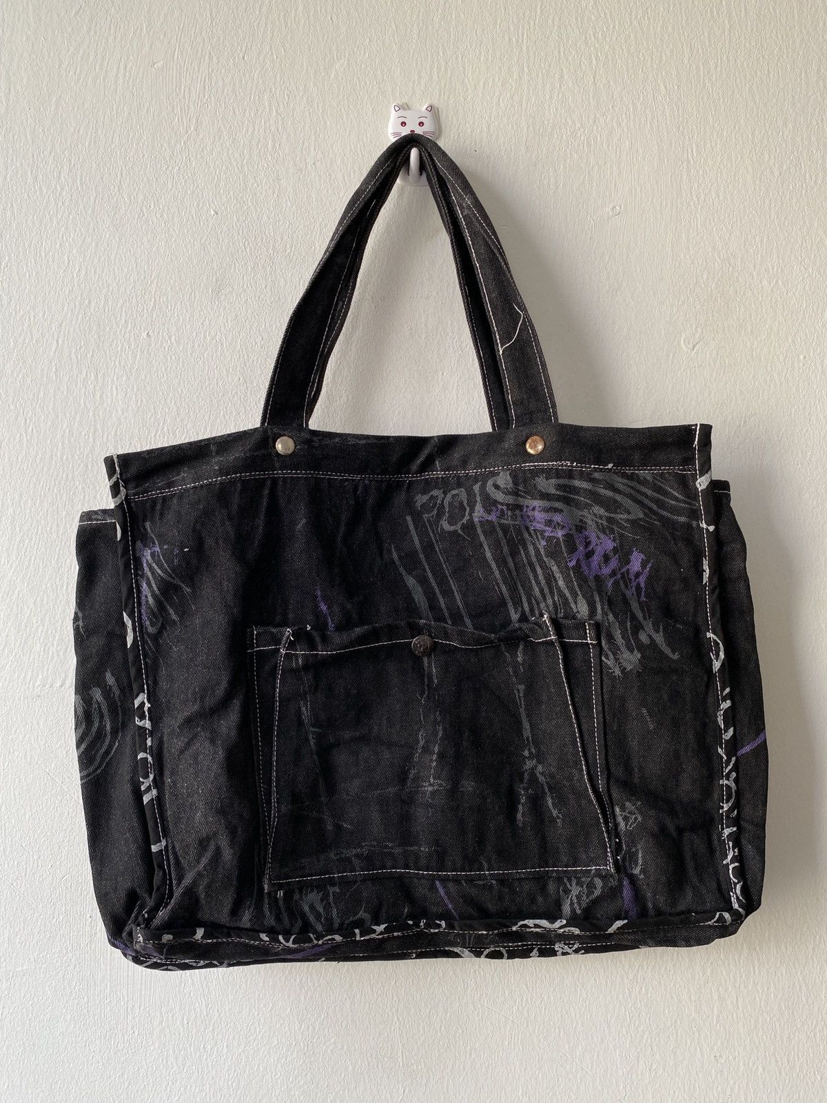 H Anarchyism For Plus H Naoto Cyberpunk/Goth Tote Bag