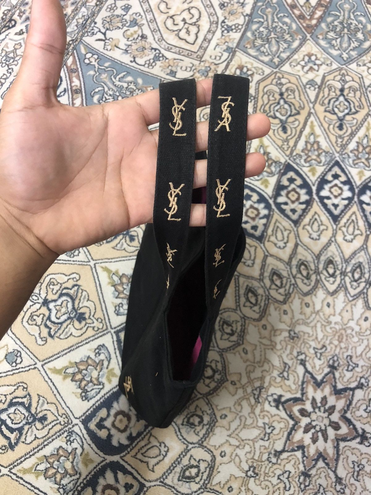 Yves Saint Laurent Yves Saint Laurent Embroidery Logo Tote Bag Size ONE SIZE - 11 Thumbnail