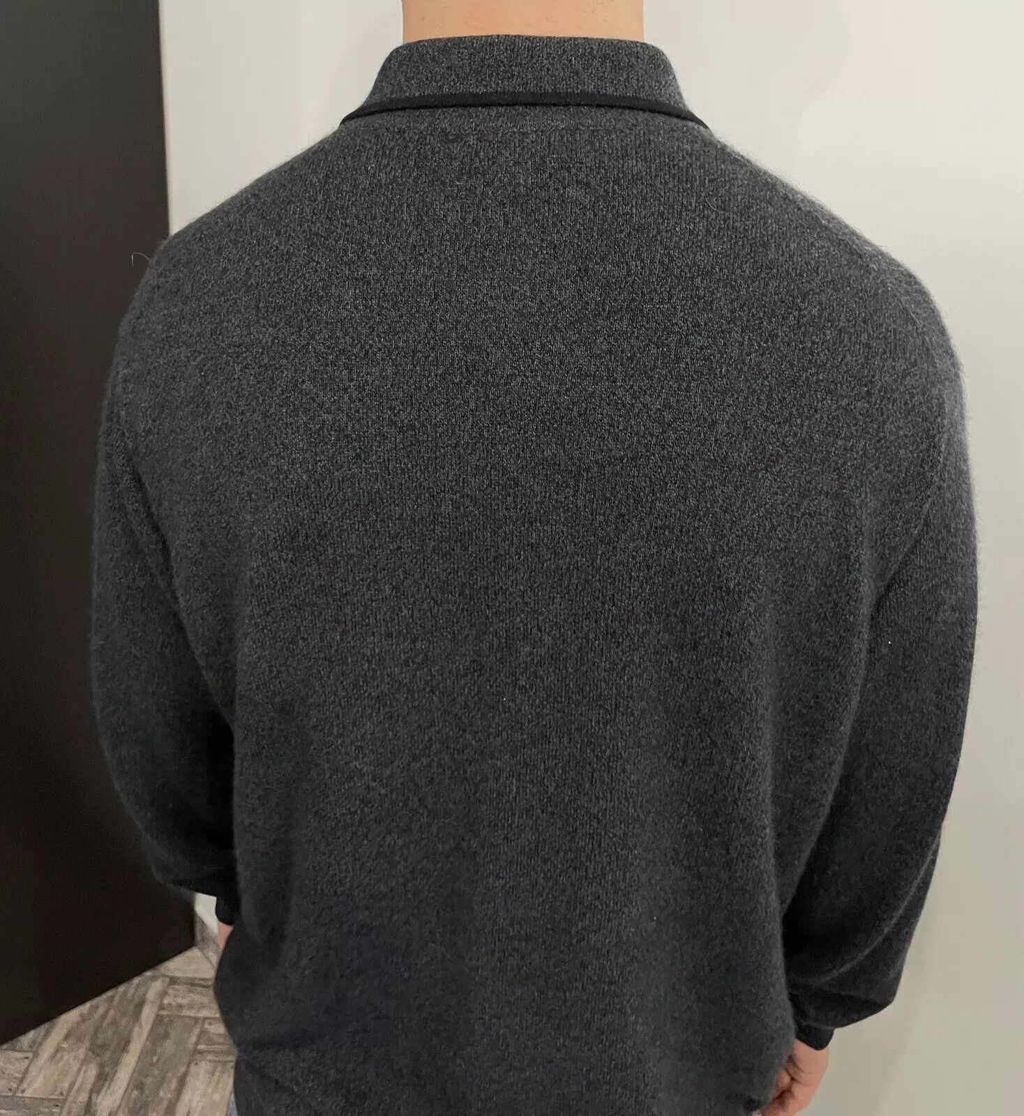 Vintage DORCE 1/4 ZIP SWEATER PULLOVER 100% CASHMERE MENS Size US L / EU 52-54 / 3 - 5 Thumbnail