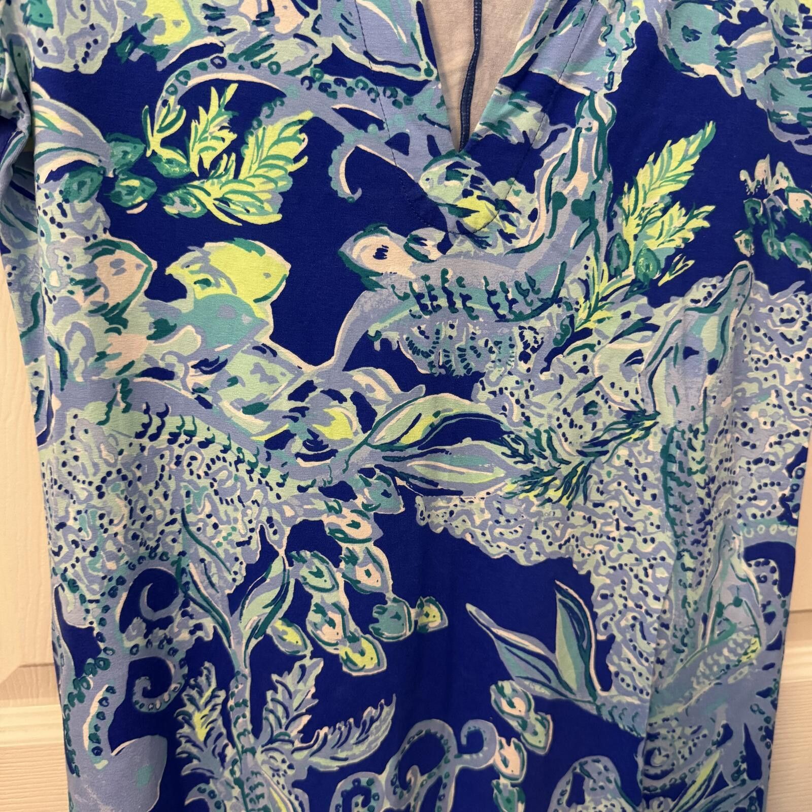 Unknown London Lilly Pulitzer Sophiletta Small- "Blue Current Sea Sirens" Size M / US 6-8 / IT 42-44 - 1 Thumbnail