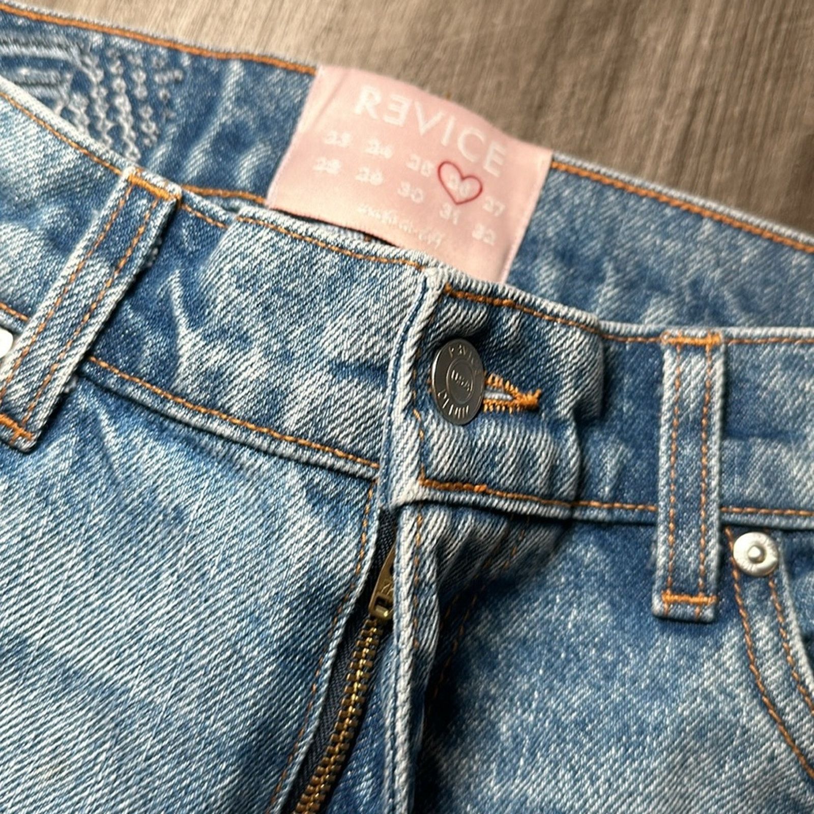Other Revice Straight Color Block Jeans - 26 Size 26" / US 2 / IT 38 - 6 Thumbnail