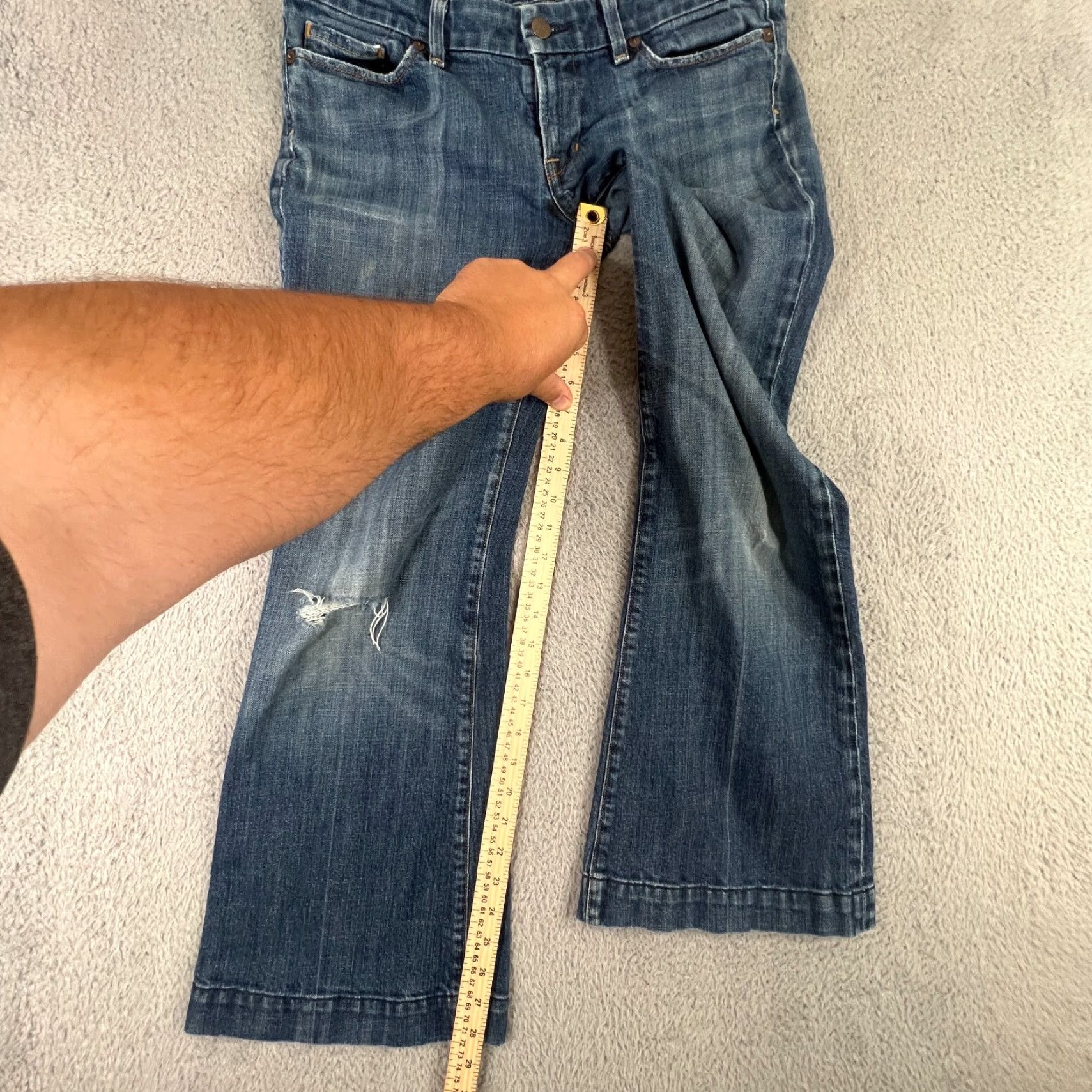 Citizens Of Humanity Citizens of Humanity Jeans Women 31 Faye Low Rise Flare Stretch Denim Blue 34" Waist Regular Inseam 28" Size 24" / US 00 / IT 34 - 3 Thumbnail