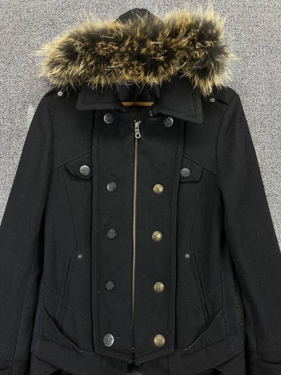 PPFM Vintage PPFM Fur Hoodie Punk Style Wool Jacket Size US S / EU 44-46 / 1 - 5 Thumbnail
