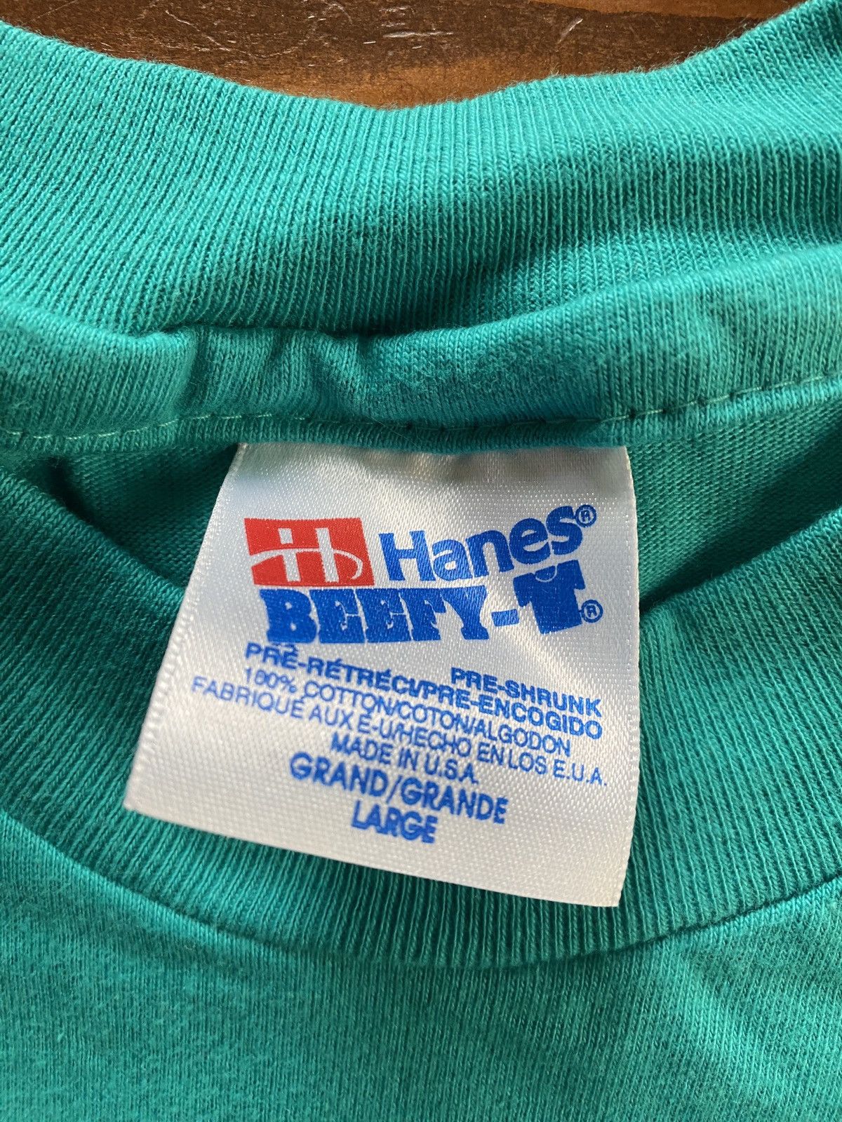 Hanes × Vintage Vintage ‘91 Red Sage Bull Skull Turquoise Single Stitch Tee Size US L / EU 52-54 / 3 - 14 Thumbnail