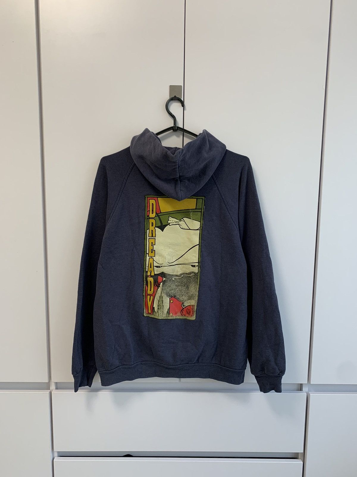 Hook-Ups × Vintage Vintage 1995 Dready Rasta Distressed Navy Hoodie Rare Size US M / EU 48-50 / 2 - 3 Thumbnail