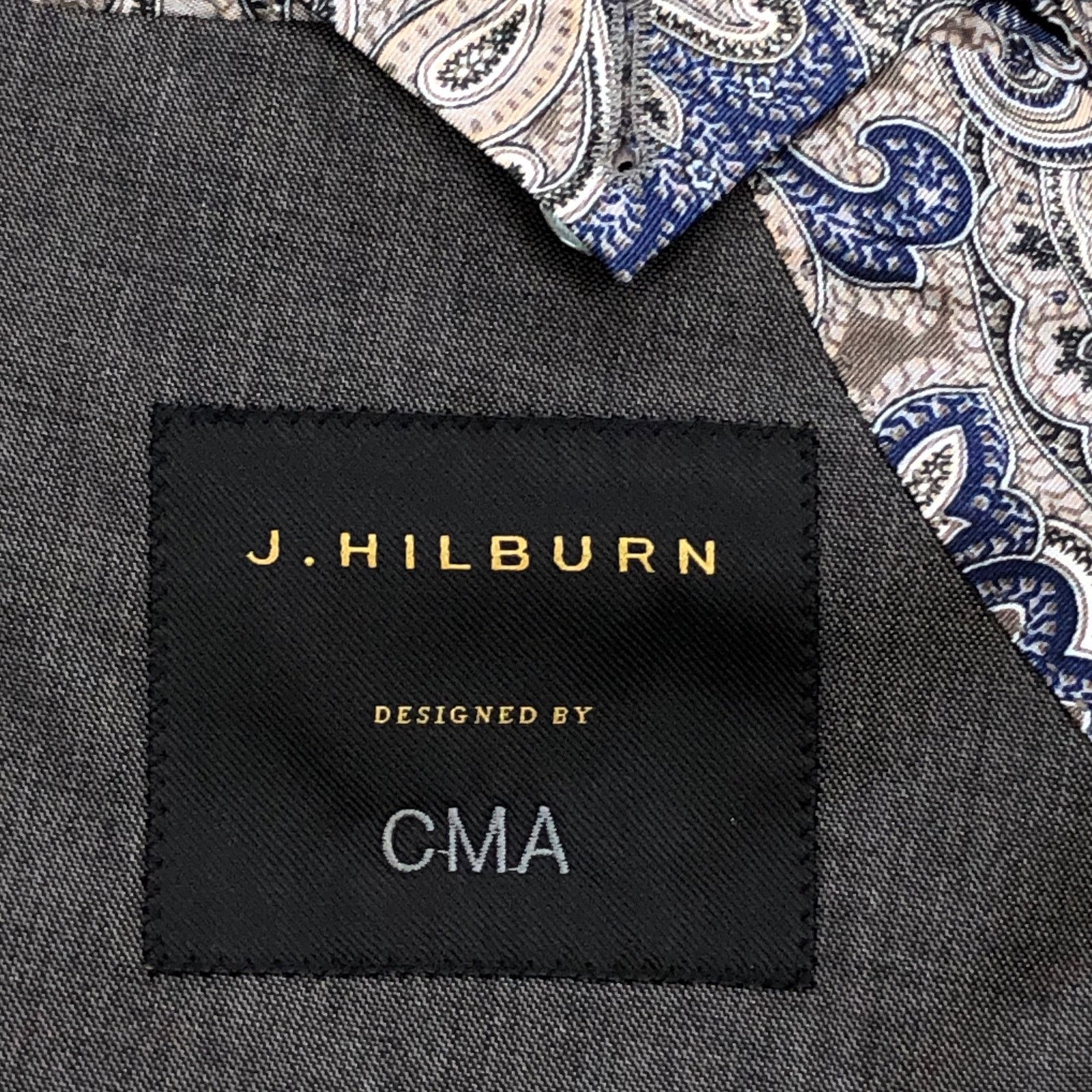 J.Hilburn J Hilburn 40S Sport Coat Blazer Revenge Super 150s Gray $976 Size 40S - 16 Thumbnail