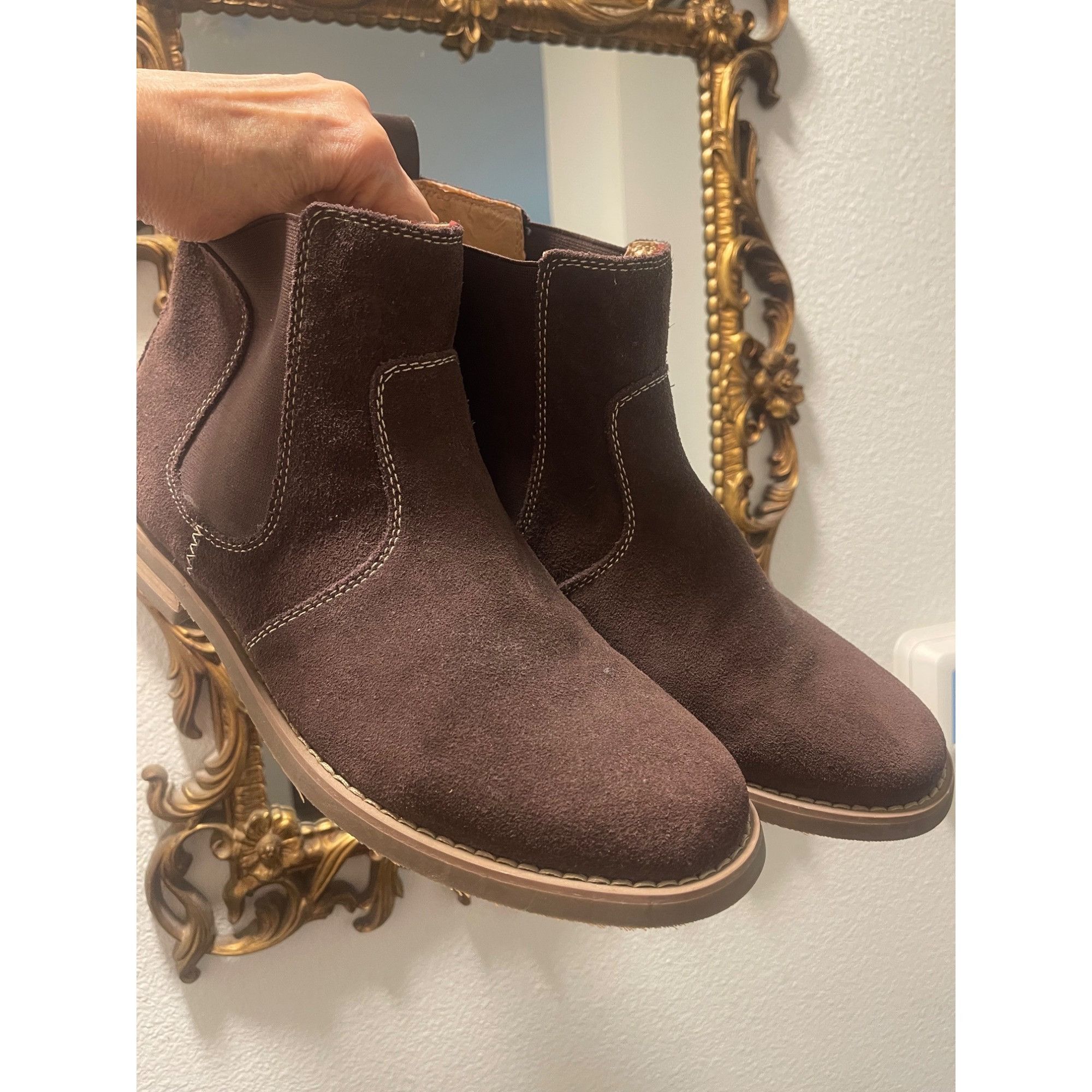 Original Penguin Penguin Suede Charlie Chaka Boots sz 11 Dark Brown Size US 11 / EU 44 - 3 Thumbnail