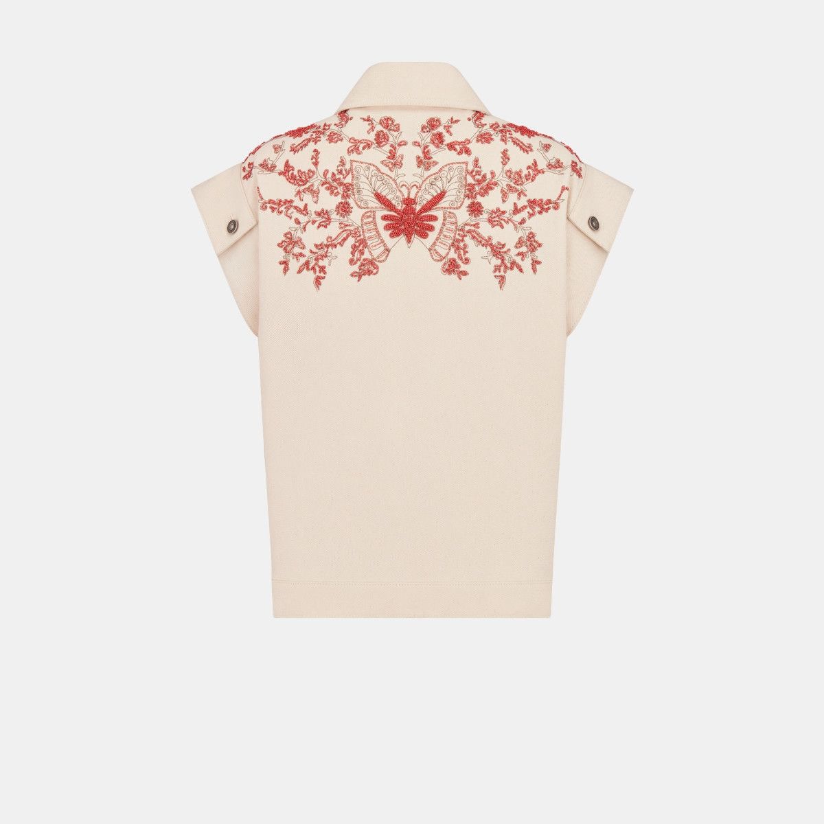 Dior o1bcso1str0225 Embroidered Jacket in White Size XL / US 12-14 / IT 48-50 - 2 Thumbnail