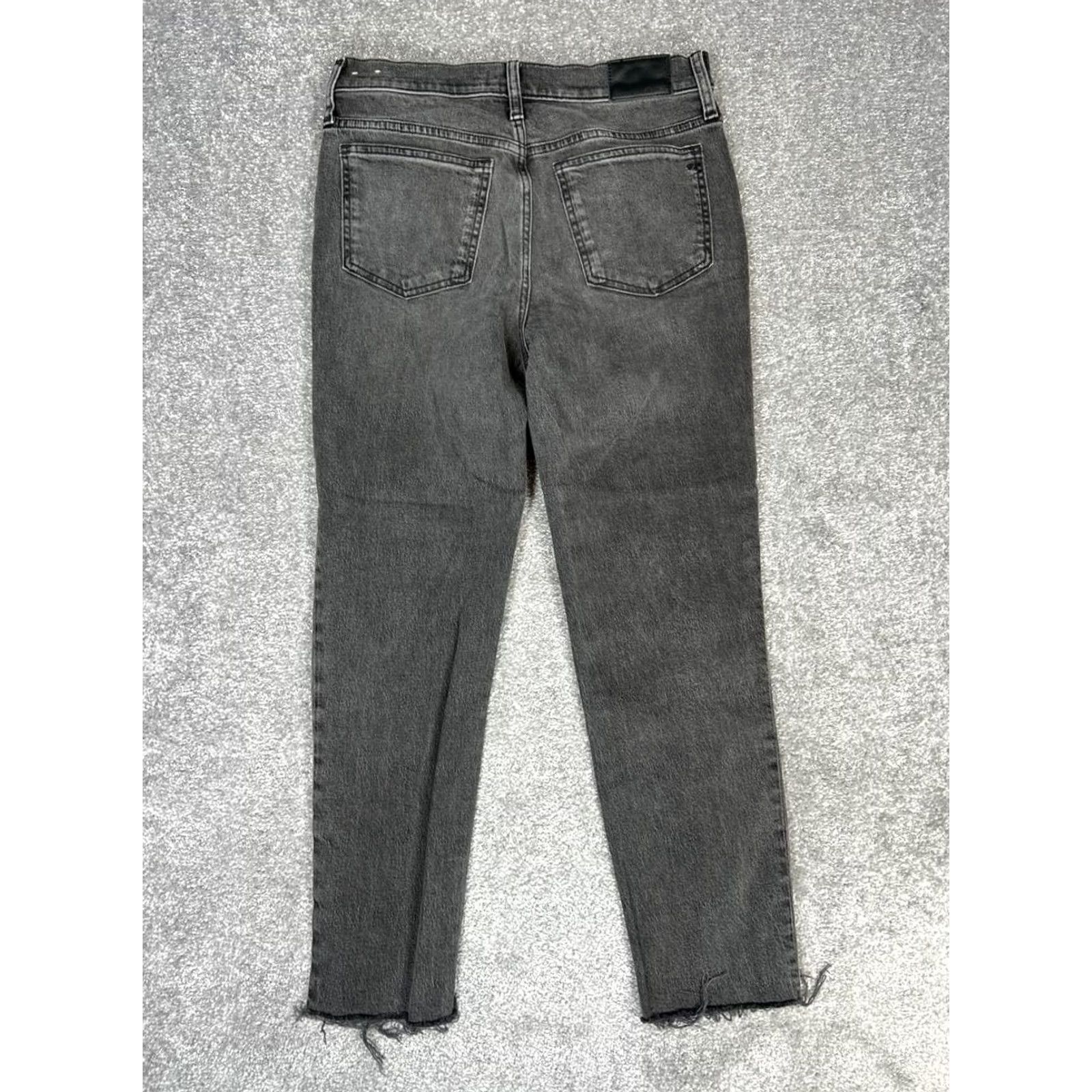 Madewell Madewell The Perfect Vintage Jeans Womens 28 Black Denim Knee Rip Edition 30x27 Size 28" / US 6 / IT 42 - 2 Thumbnail
