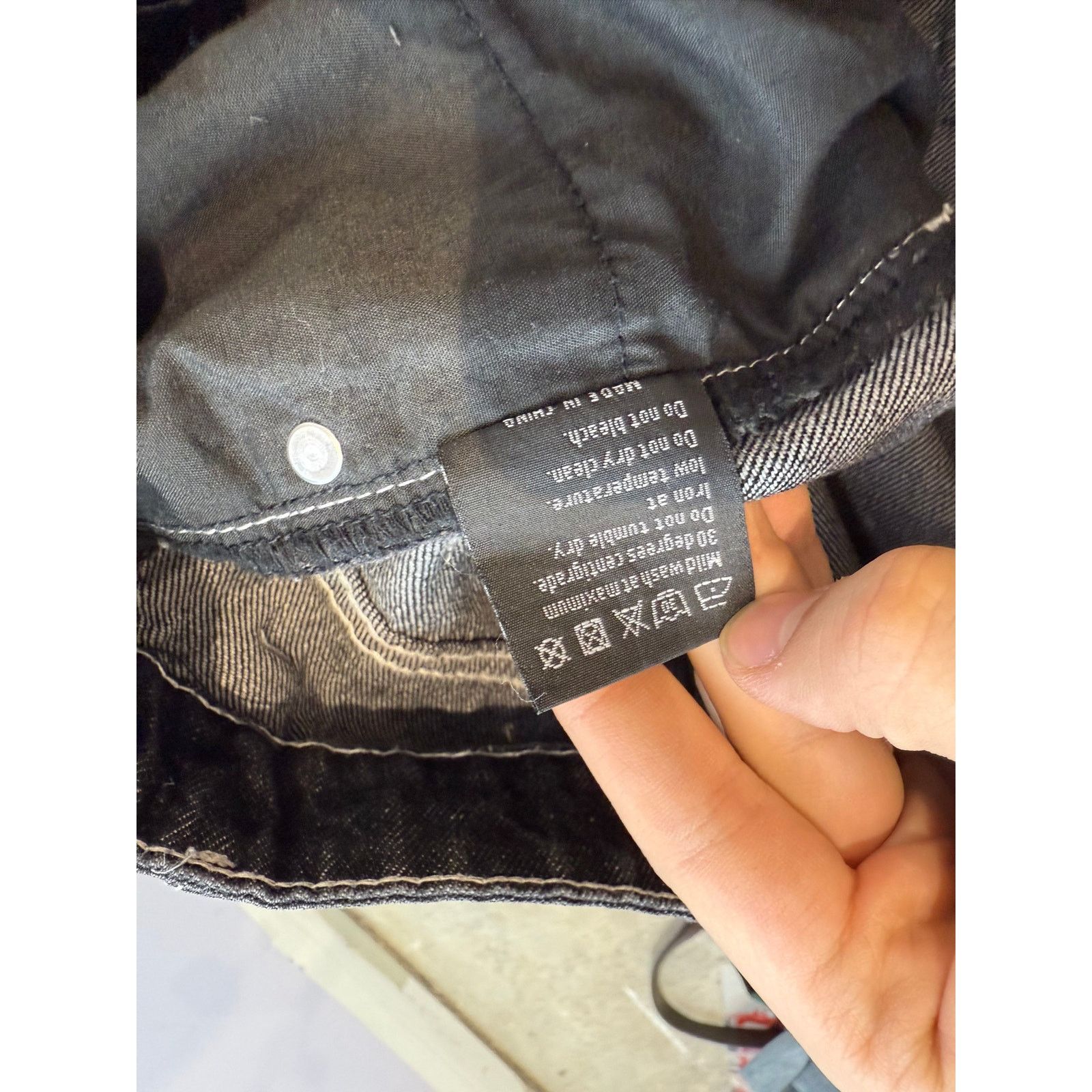 Who Decides War WDW Scripture Distressed Black Jeans Size US 32 / EU 48 - 6 Thumbnail