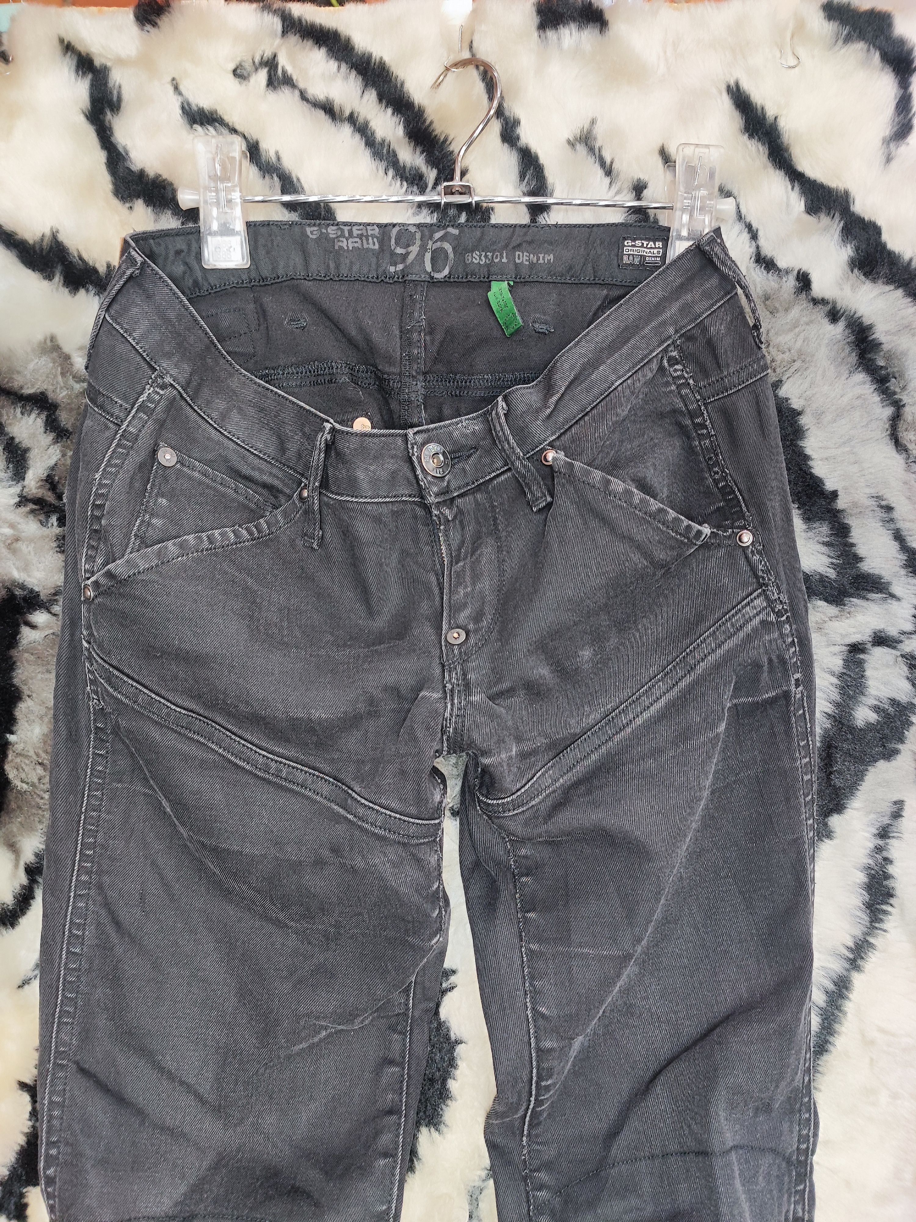 G-Star Mens G Star Raw 96 Denim Stretch Jeans Low Rise Size US 31 - 3 Thumbnail